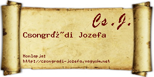 Csongrádi Jozefa névjegykártya
